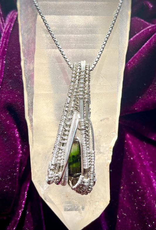 Green Tourmaline Pendant